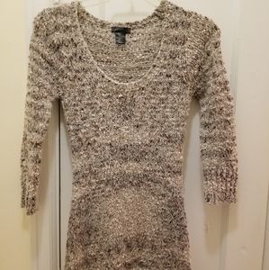 Soft fuzzy sweater dress